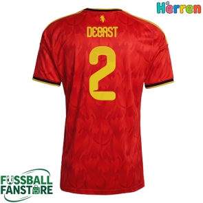 Belgien Zeno Debast #2 Replik Heimtrikot WM 2026 Kurzarm